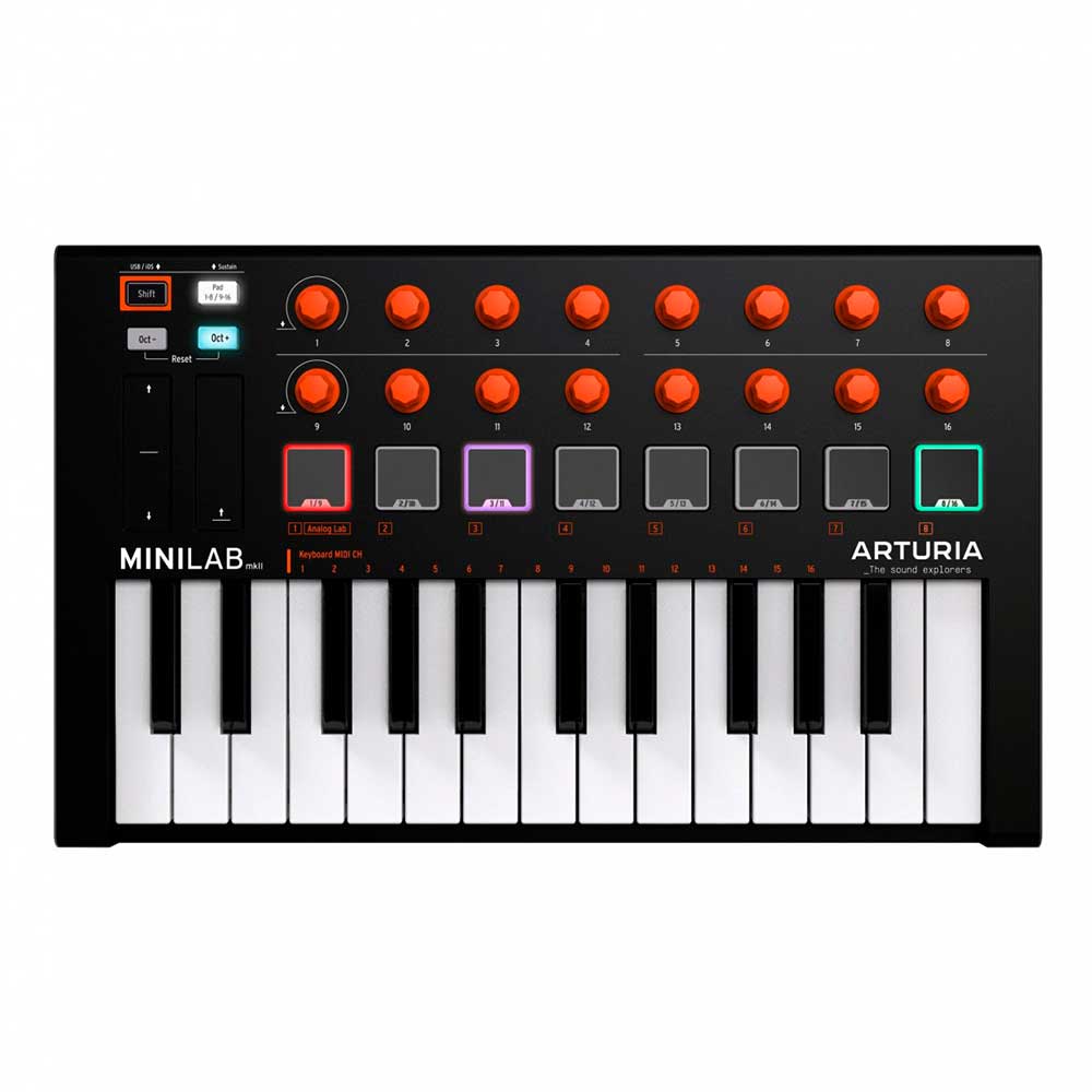 Arturia-MiniLab-MkII-Edición-Naranja-de-25-teclas-Controlador-de-edición-limitada-02