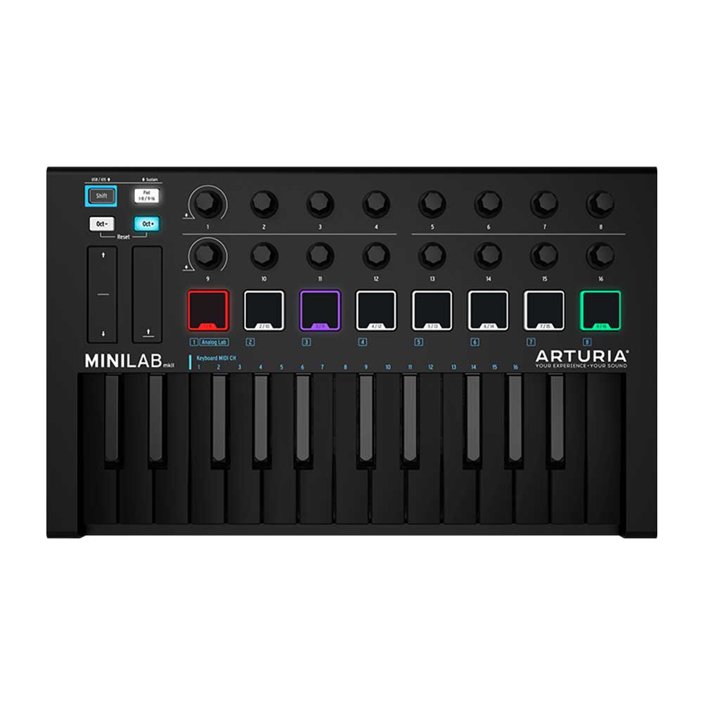 Arturia MiniLab MkII Deep Black Controlador USB de 25 Teclas