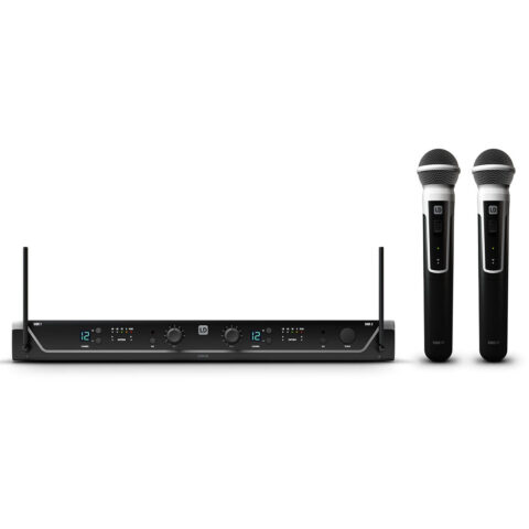 LD Systems U306 HHD Sistema de Micrófono Inalámbrico Dual con 2 Micrófonos de Mano Dinámicos