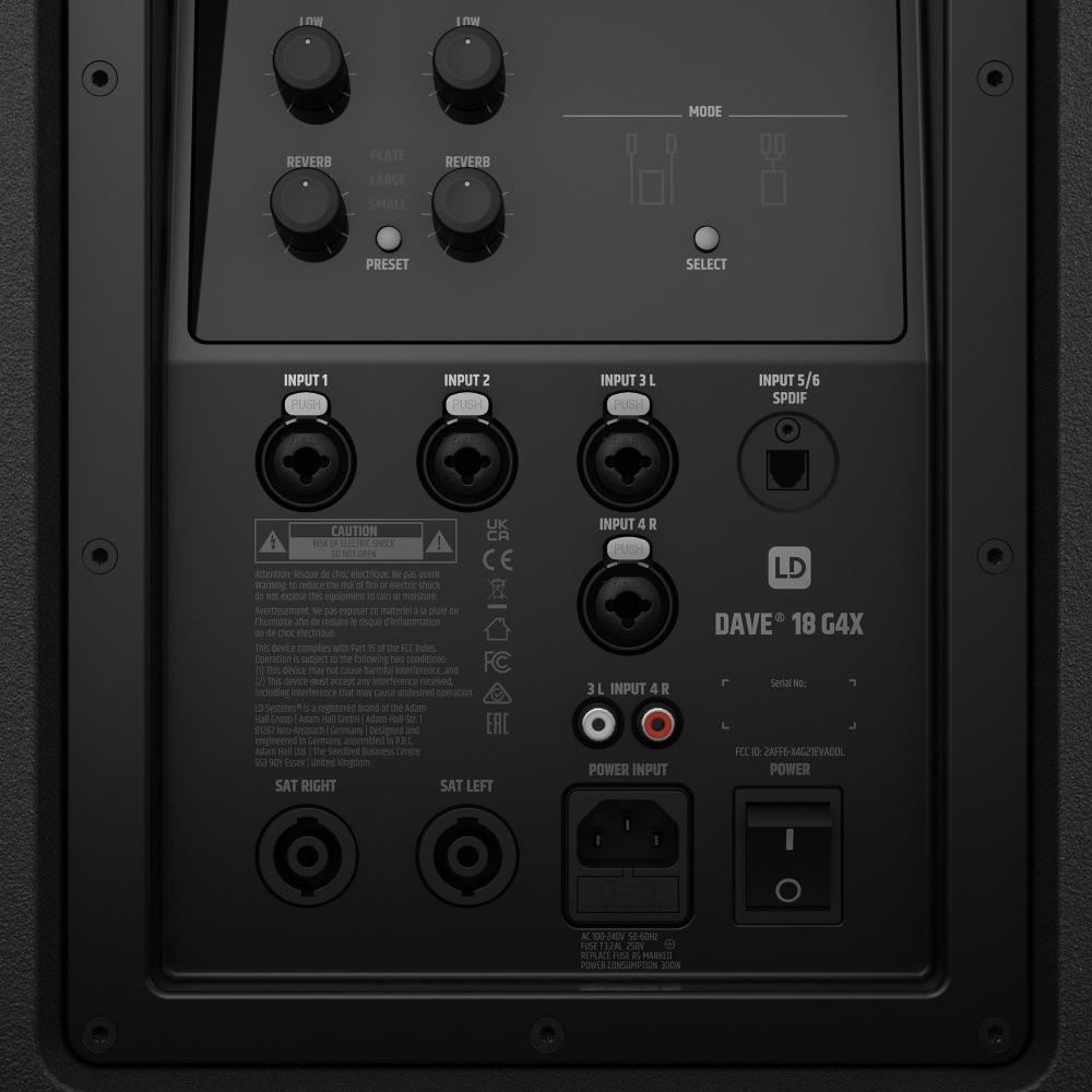LD Systems DAVE 18 G4X Sistema de PA Activo 2.1 Compacto - Imagen 3