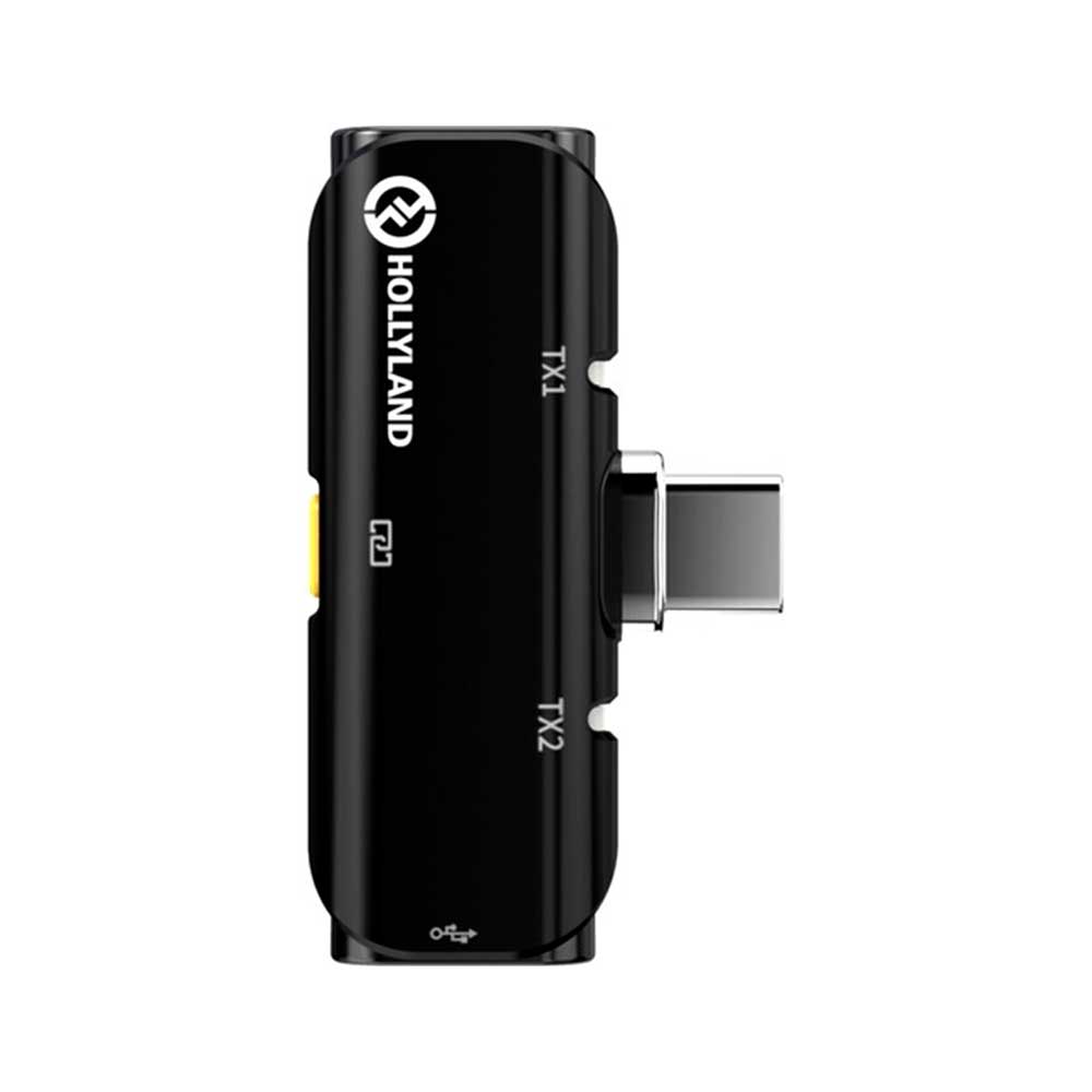 Hollyland LARK C1 DUO Con Conector USB-C Sistema de 2 micrófonos inalámbricos para dispositivos móviles (Negro, 2,4 GHz) - Imagen 3