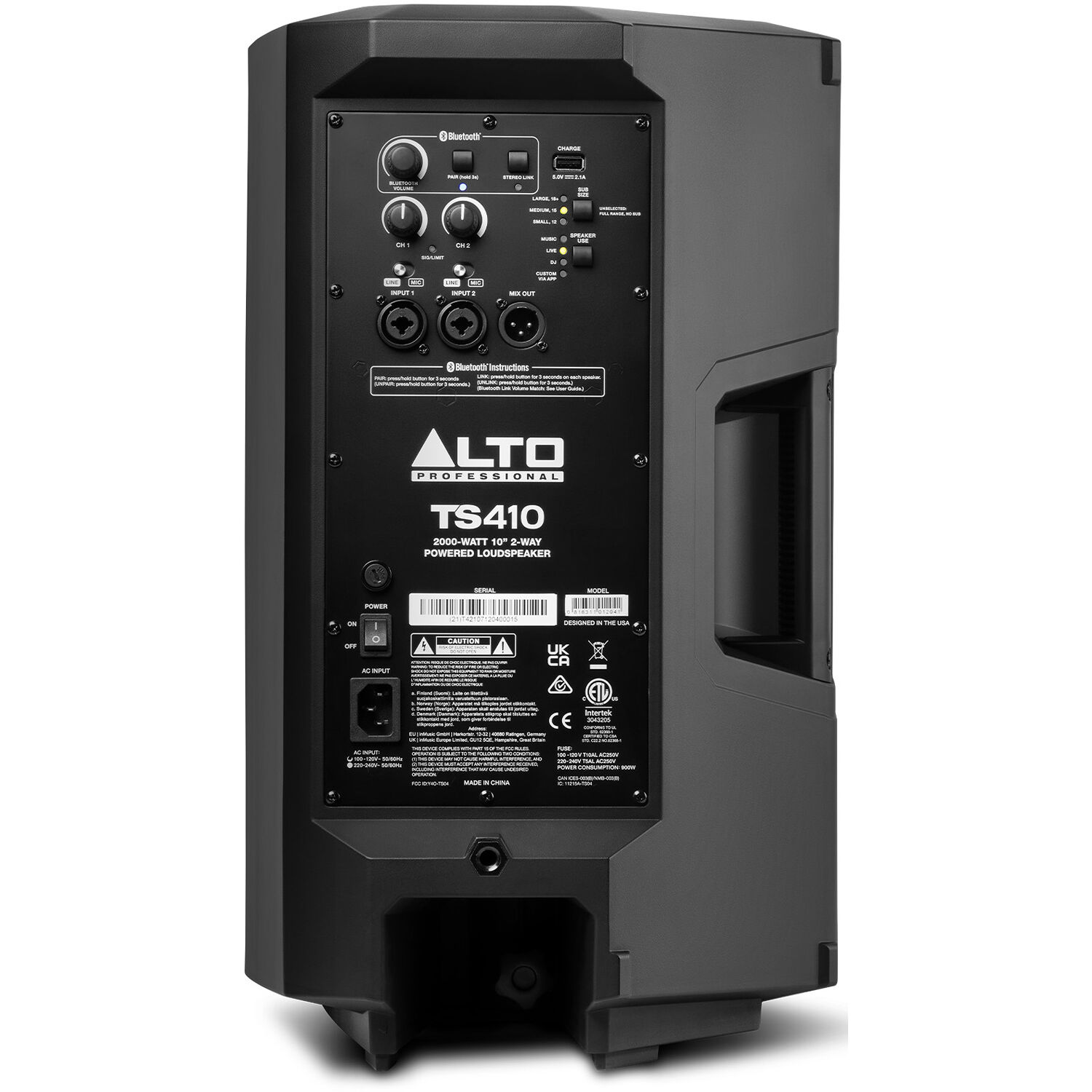 Alto Professional TS410 2000W 10" Parlante Activo - Imagen 2