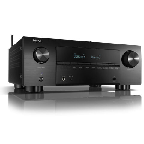 DENON AVC-X3700H Amplificador AV de 9.2 canales 8K con audio 3D, HEOS integrado y control de voz