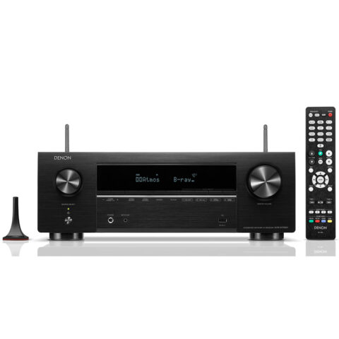 DENON AVR-X1700H Receptor AV de 7.2 Canales 8K con audio 3D, control de voz y HEOS Built-in®