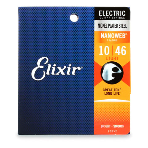 Elixir Strings 12052 Nanoweb Electric Guitar Strings - .010-.046 Light