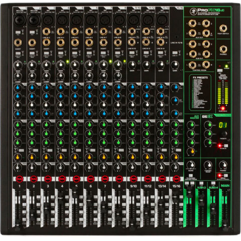 Mackie ProFX16v3 Mezcladora con USB y efectos de 16 canales