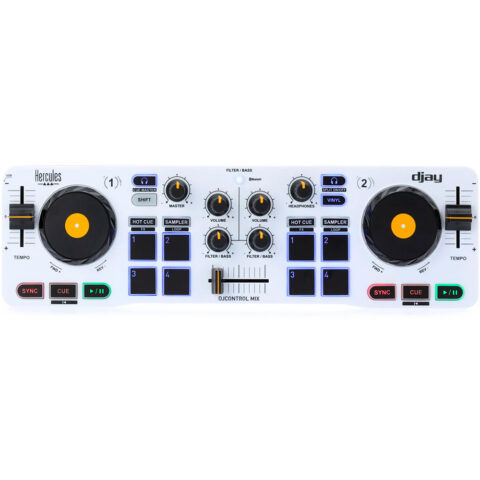 Hercules DJ - DJControl Mix Controlador de DJ de 2 Canales para Dispositivos iOS y Android