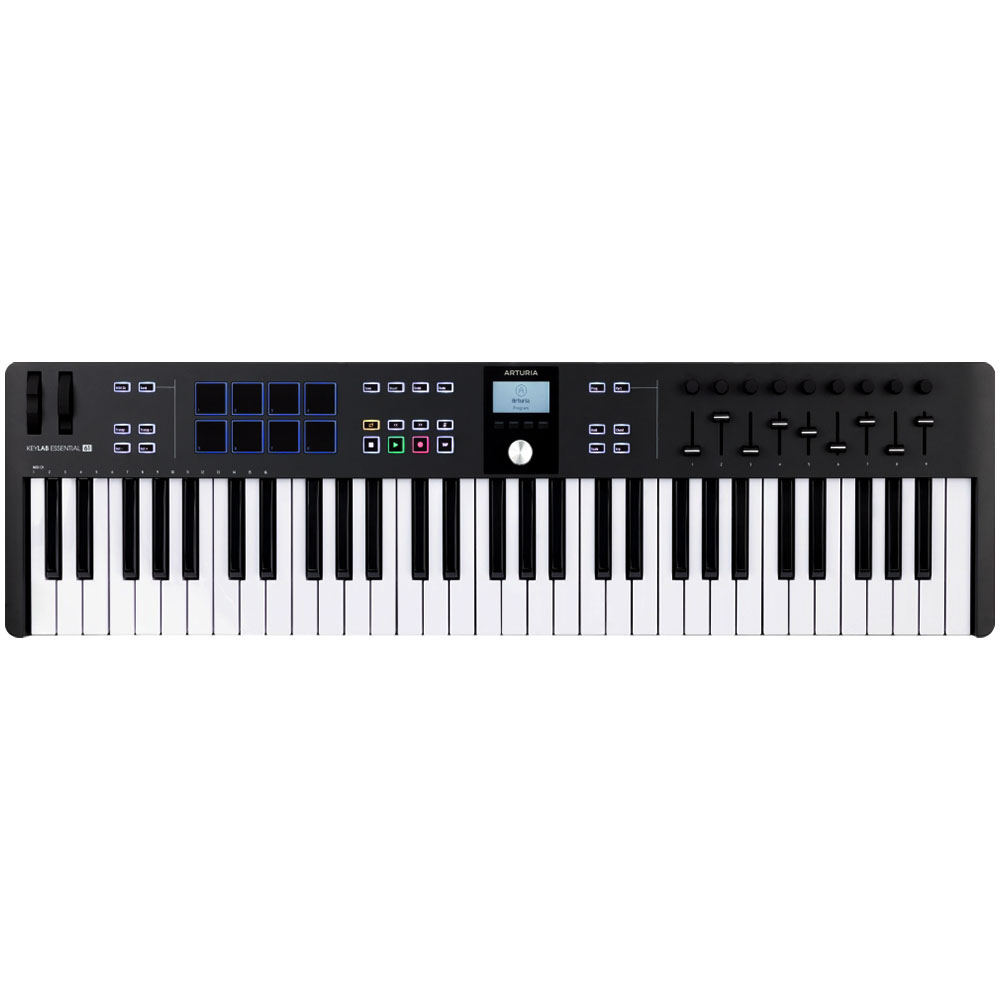Arturia-KeyLab-Essential-61-mk3-Controlador-Midi---Negro-