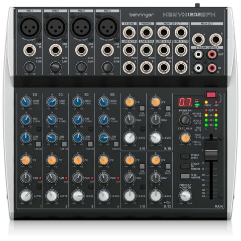 Behringer Xenyx 1202SFX Mezclador de streaming analógico