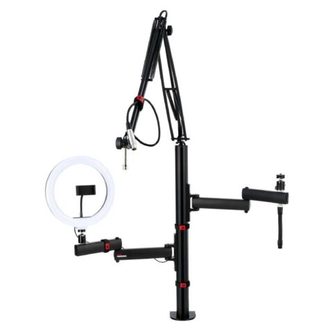 Gator Frameworks Creator Tree Soporte Modular para Creación de Contenido con Luz, Micrófono y Accesorios para Cámara