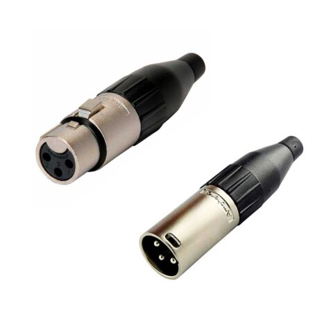 Combo Amphenol AC3 (24 Pares) Conectores XLR Hembra y Macho