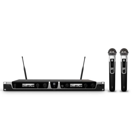 LD Systems U506 HHD2 Sistema de micrófono inalámbrico dual con 2 micrófonos de mano dinámicos