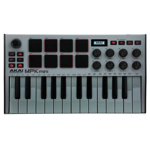Akai Professional MPK Mini MK III Teclado controlador de 25 teclas - Gris