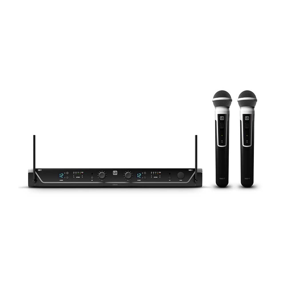 LD Systems U306 HHD2 - Sistema inalámbrico con 2 Micrófonos de Mano dinámicos