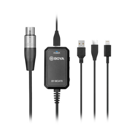 BOYA BY-BCA70 Adaptador de Audio XLR a Dispositivos Móviles