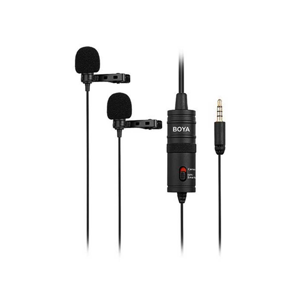 BOYA BY-M1 DM Micrófono de Lavalier Dual