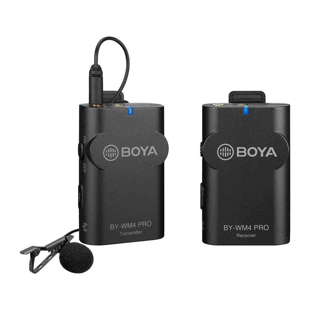 BOYA BY-WM4 PRO Sistema de Micrófono Inalámbrico Omni Lavalier para Montaje en Cámara Digital (2,4 GHz) - Imagen 7