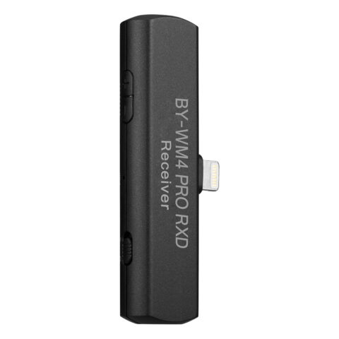 BOYA BY-WM4 PRO RXD Receptor Inalámbrico Digital de Doble canal para Dispositivos Lightning iOS (2,4 GHz)