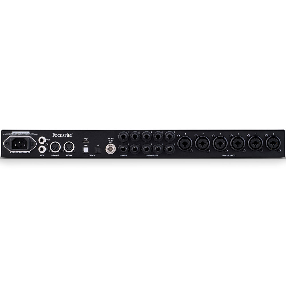 Focusrite Clarett+ 8Pre - Interfaz de Audio USB-C - Imagen 2