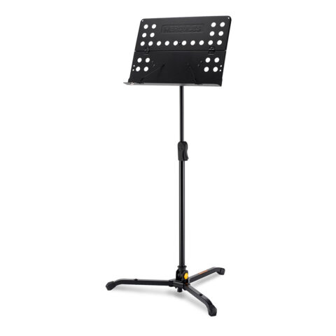 Hercules Stands BS311B EZ Clutch Orchestra Stand con escritorio plegable y base inclinable