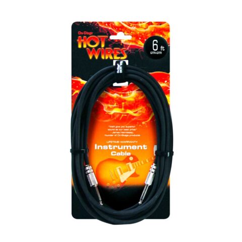 On-Stage IC-6 Cable de Instrumento, Estándar J/J 2m