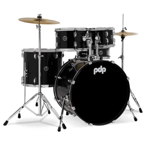 PDP Center Stage PDCE2215KTIB - Bateria de 5 piezas con platillos y hardware incluidos - Iridescent Black Sparkle