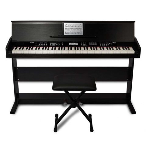 Alesis Piano Digital Virtue Black - de 88 Teclas con Soporte y Banco