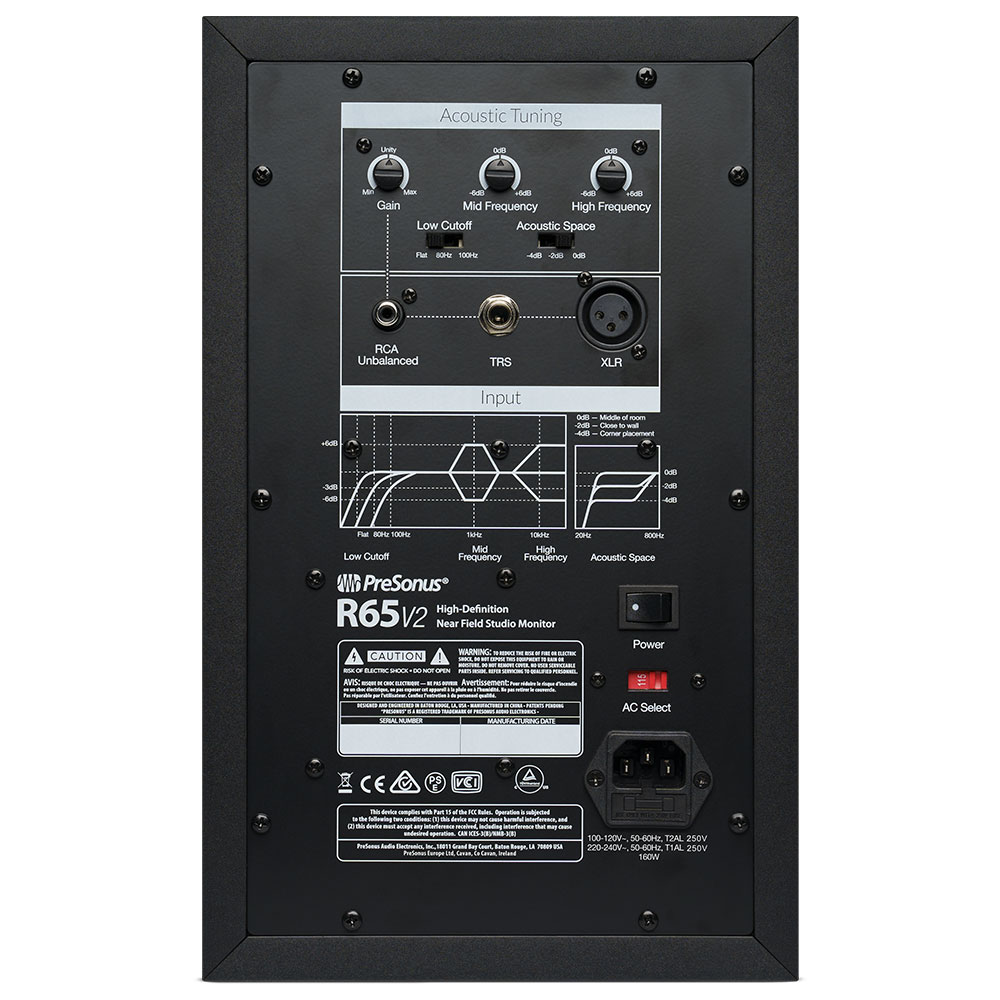 PreSonus R65 V2 Monitor de Estudio (Unidad) - Imagen 2
