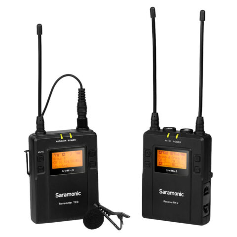 Saramonic UwMic9 Kit1 Sistema de Micrófono Lavalier Inalámbrico UHF