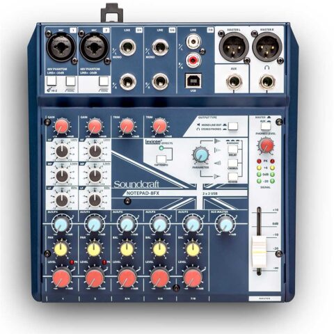Soundcraft Notepad 8FX - Mezclador con Efectos / Interface USB