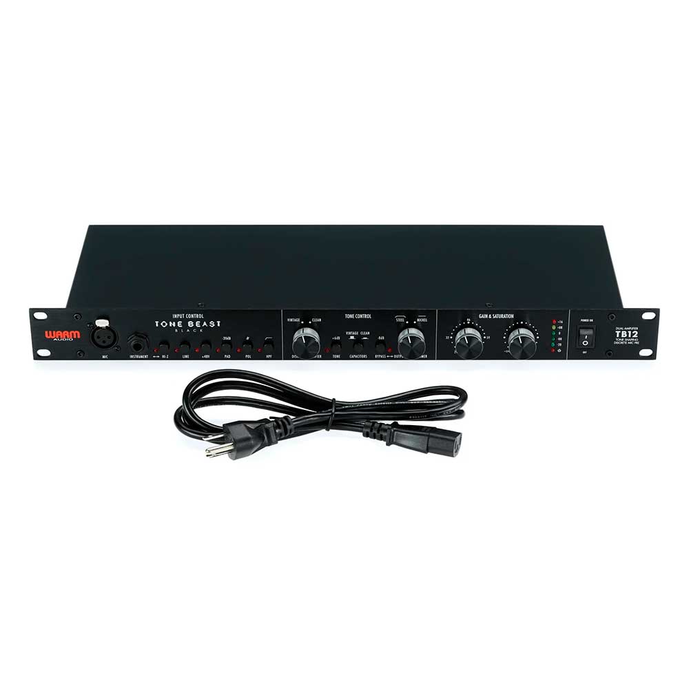 Warm Audio TB12-B Preamplificador de micrófono Tone Beast - Negro - Imagen 3